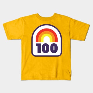 100 Mile Trail and Ultra Running Rainbow Kids T-Shirt